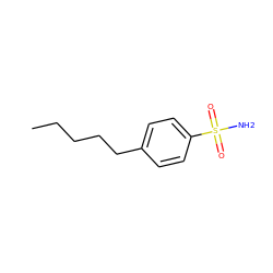 CCCCCc1ccc(S(N)(=O)=O)cc1 ZINC000002464613