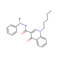 CCCCCn1cc(C(=O)N[C@@H](C)c2ccccc2)c(=O)c2ccccc21 ZINC000013678335