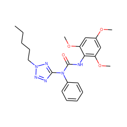 CCCCCn1nnc(N(C(=O)Nc2c(OC)cc(OC)cc2OC)c2ccccc2)n1 ZINC000029469195