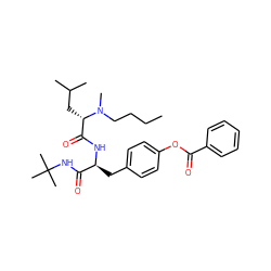 CCCCN(C)[C@@H](CC(C)C)C(=O)N[C@@H](Cc1ccc(OC(=O)c2ccccc2)cc1)C(=O)NC(C)(C)C ZINC000028006065