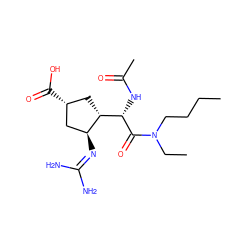 CCCCN(CC)C(=O)[C@@H](NC(C)=O)[C@H]1C[C@@H](C(=O)O)C[C@@H]1N=C(N)N ZINC000013560230