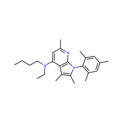 CCCCN(CC)c1cc(C)nc2c1c(C)c(C)n2-c1c(C)cc(C)cc1C ZINC000027192381