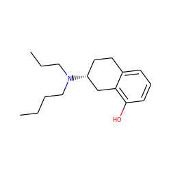 CCCCN(CCC)[C@@H]1CCc2cccc(O)c2C1 ZINC000027558598