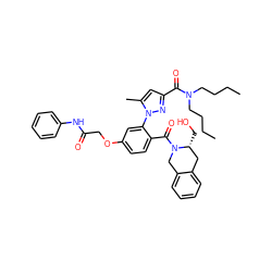 CCCCN(CCCC)C(=O)c1cc(C)n(-c2cc(OCC(=O)Nc3ccccc3)ccc2C(=O)N2Cc3ccccc3C[C@H]2CO)n1 ZINC000207601816