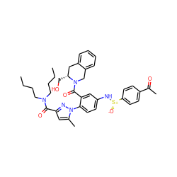 CCCCN(CCCC)C(=O)c1cc(C)n(-c2ccc(N[S@@+]([O-])c3ccc(C(C)=O)cc3)cc2C(=O)N2Cc3ccccc3C[C@H]2CO)n1 ZINC001772621103