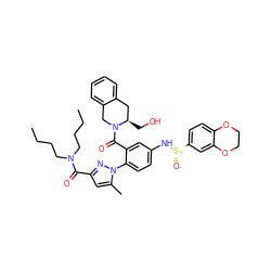 CCCCN(CCCC)C(=O)c1cc(C)n(-c2ccc(N[S@@+]([O-])c3ccc4c(c3)OCCO4)cc2C(=O)N2Cc3ccccc3C[C@H]2CO)n1 ZINC001772650356