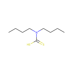 CCCCN(CCCC)C(=S)S ZINC000001587358