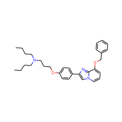 CCCCN(CCCC)CCCOc1ccc(-c2cn3cccc(OCc4ccccc4)c3n2)cc1 ZINC000013819550