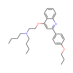 CCCCN(CCCC)CCOc1cc(-c2ccc(OCCC)cc2)nc2ccccc12 ZINC000096271015