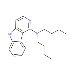 CCCCN(CCCC)c1nccc2[nH]c3ccccc3c12 ZINC000040976200