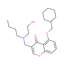 CCCCN(CCO)Cc1coc2cccc(OCC3CCCCC3)c2c1=O ZINC000095558320