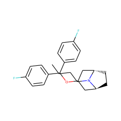 CCCCN1[C@H]2CC[C@H]1CC(OC(c1ccc(F)cc1)c1ccc(F)cc1)C2 ZINC000100386260