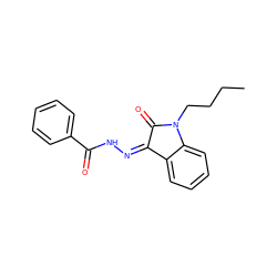 CCCCN1C(=O)/C(=N\NC(=O)c2ccccc2)c2ccccc21 ZINC000100286969