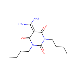 CCCCN1C(=O)C(=C(N)N)C(=O)N(CCCC)C1=O ZINC000049036491