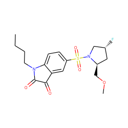 CCCCN1C(=O)C(=O)c2cc(S(=O)(=O)N3C[C@H](F)C[C@H]3COC)ccc21 ZINC000096271855