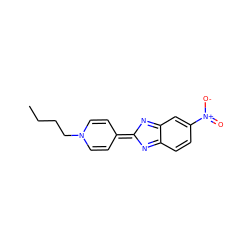 CCCCN1C=CC(=C2N=c3ccc([N+](=O)[O-])cc3=N2)C=C1 ZINC000036051230