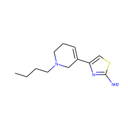 CCCCN1CCC=C(c2csc(N)n2)C1 ZINC000026843782