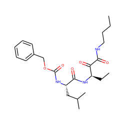 CCCCNC(=O)C(=O)[C@@H](CC)NC(=O)[C@H](CC(C)C)NC(=O)OCc1ccccc1 ZINC000013833746