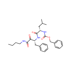 CCCCNC(=O)C(=O)[C@@H](Cc1ccccc1)NC(=O)[C@H](CC(C)C)NC(=O)OCc1ccccc1 ZINC000013833768