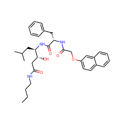 CCCCNC(=O)C[C@@H](O)[C@@H](CC(C)C)NC(=O)[C@H](Cc1ccccc1)NC(=O)COc1ccc2ccccc2c1 ZINC000026384380
