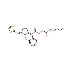 CCCCNC(=O)COC(=O)c1c2c(nc3ccccc13)/C(=C/c1cccs1)CC2 ZINC000005833027