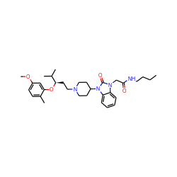 CCCCNC(=O)Cn1c(=O)n(C2CCN(CC[C@@H](Oc3cc(OC)ccc3C)C(C)C)CC2)c2ccccc21 ZINC000028874914