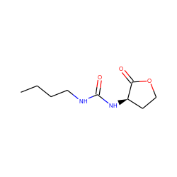 CCCCNC(=O)N[C@@H]1CCOC1=O ZINC000029123471