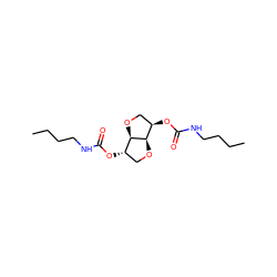 CCCCNC(=O)O[C@H]1CO[C@@H]2[C@H](OC(=O)NCCCC)CO[C@H]12 ZINC000045389434