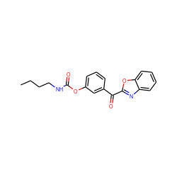 CCCCNC(=O)Oc1cccc(C(=O)c2nc3ccccc3o2)c1 ZINC000028710776