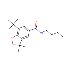 CCCCNC(=O)c1cc(C(C)(C)C)c2c(c1)C(C)(C)CO2 ZINC000013781007