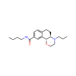 CCCCNC(=O)c1ccc2c(c1)[C@H]1OCCN(CCC)[C@@H]1CC2 ZINC000040411869