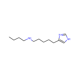 CCCCNCCCCCc1c[nH]cn1 ZINC000013685886