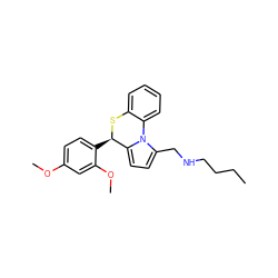 CCCCNCc1ccc2n1-c1ccccc1S[C@@H]2c1ccc(OC)cc1OC ZINC000027437998