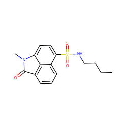 CCCCNS(=O)(=O)c1ccc2c3c(cccc13)C(=O)N2C ZINC000011691626