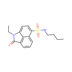 CCCCNS(=O)(=O)c1ccc2c3c(cccc13)C(=O)N2CC ZINC000011691602