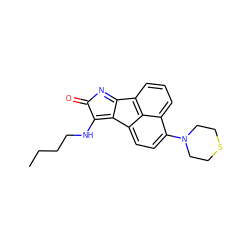 CCCCNc1c2c3ccc(N4CCSCC4)c4cccc(c-2nc1=O)c43 ZINC000095593728