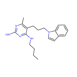 CCCCNc1nc(N)nc(C)c1CCCn1ccc2ccccc21 ZINC001772610056