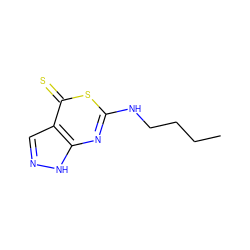 CCCCNc1nc2[nH]ncc2c(=S)s1 ZINC000038351544