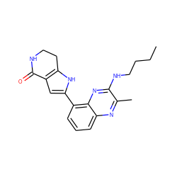 CCCCNc1nc2c(-c3cc4c([nH]3)CCNC4=O)cccc2nc1C ZINC000222435568