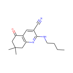 CCCCNc1nc2c(cc1C#N)C(=O)CC(C)(C)C2 ZINC000028967473