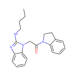 CCCCNc1nc2ccccc2n1CC(=O)N1CCc2ccccc21 ZINC000012634103