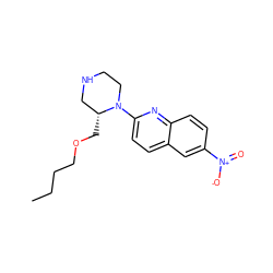 CCCCOC[C@@H]1CNCCN1c1ccc2cc([N+](=O)[O-])ccc2n1 ZINC000028713295