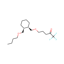 CCCCOC[C@H]1CCCC[C@H]1COCCCC(=O)C(F)(F)F ZINC000026658225