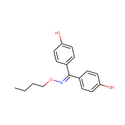 CCCCON=C(c1ccc(O)cc1)c1ccc(O)cc1 ZINC000653739132