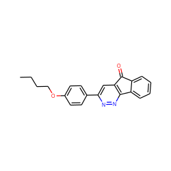 CCCCOc1ccc(-c2cc3c(nn2)-c2ccccc2C3=O)cc1 ZINC000027301775