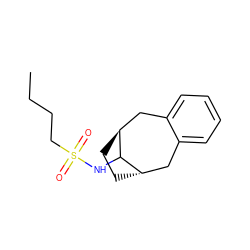 CCCCS(=O)(=O)NC1[C@H]2CC[C@H]1Cc1ccccc1C2 ZINC000101010264