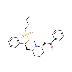 CCCCS(=O)(=O)O[C@@H](C[C@@H]1CCC[C@H](CC(=O)c2ccccc2)N1C)c1ccccc1 ZINC000045390872