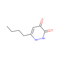 CCCCc1cc(=O)c(=O)[nH][nH]1 ZINC000231390009