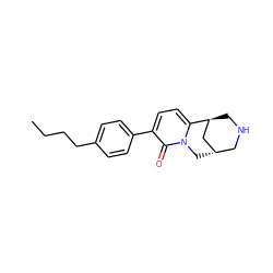 CCCCc1ccc(-c2ccc3n(c2=O)C[C@H]2CNC[C@H]3C2)cc1 ZINC000101085488