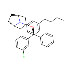 CCCCc1cccc(N2[C@H]3CC[C@H]2CC(O[C@@H](c2ccccc2)c2cccc(Cl)c2)C3)c1 ZINC000100872550